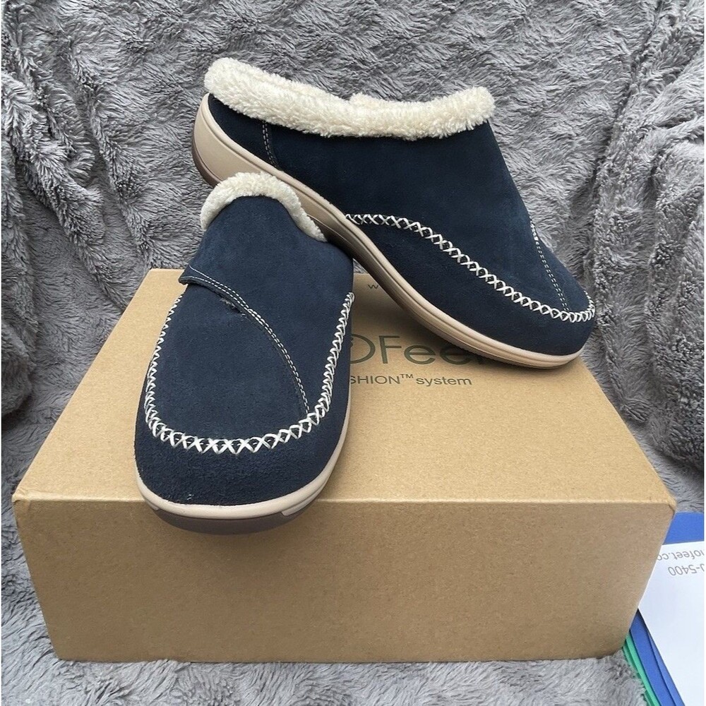 Orthofeet Women's Shoe 8.5 W Orthotic Insole & Arch Support Charlotte Clog S740